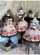 Dream Whale Strawberry Chocolate Blouse Salopette JSK and OP(Pre-Order/Full Payment Without Shipping)